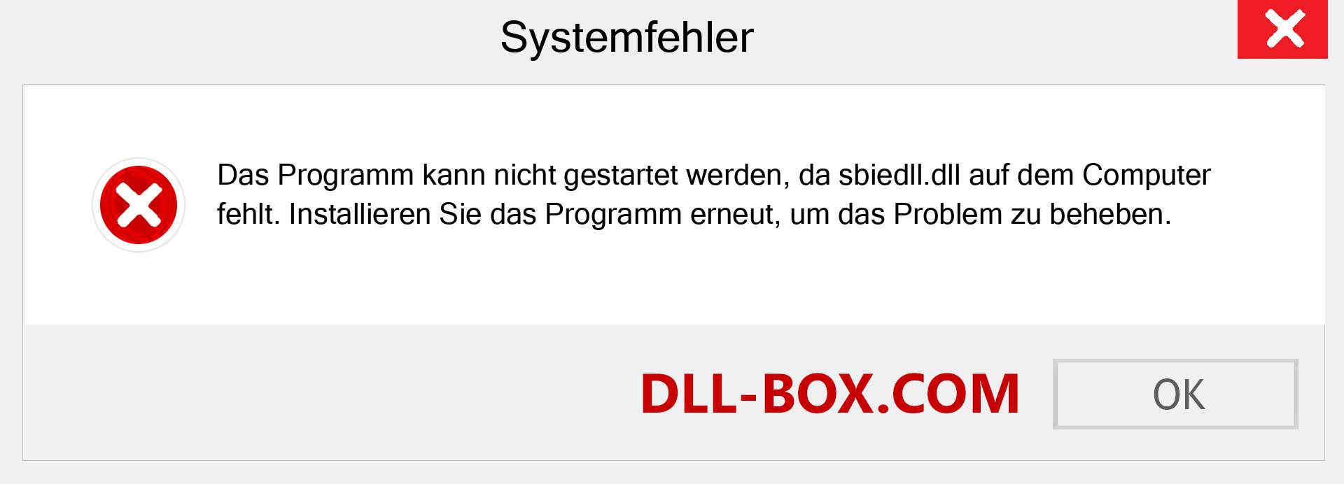 sbiedll.dll-Datei fehlt?. Download für Windows 7, 8, 10 - Fix sbiedll dll Missing Error unter Windows, Fotos, Bildern